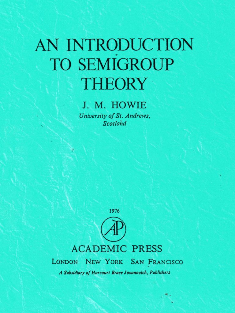 An Introduction to Semigroup Theory